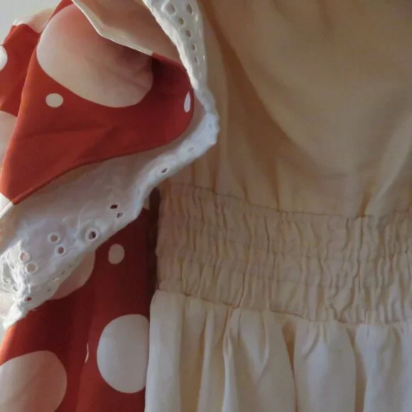 MOCHIPAN Amanita Long Mushroom Dress Whimsical Mushroomcore Coquette 4XL NWT - Picture 9 of 16